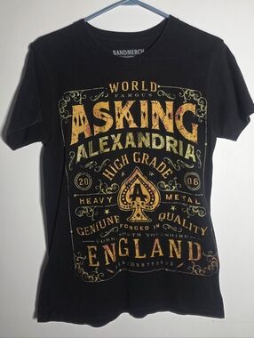 Asking Alexandria - Official 2013 Merch - Metalcore Band - England Graphic Tee